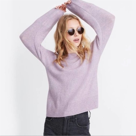 Madewell Lilac Payton Pullover Sweater in Coziest Yarn #AD041 - Picture 2 of 10